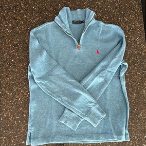 Polo by Ralph Lauren Blue Quarter-Zip Sweater